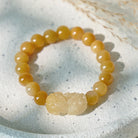 FuAttract Prosperity Flow - Golden Silk Jade Pixiu Bracelet - 10mm - image 0