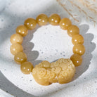 FuAttract Prosperity Flow - Golden Silk Jade Pixiu Bracelet - 13mm - image 7