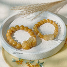 FuAttract Prosperity Flow - Golden Silk Jade Pixiu Bracelet - image 3