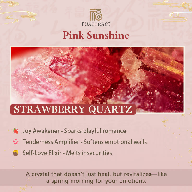 FuAttract Blossom Harmony - Sterling Silver Pixiu Strawberry Quartz Bead Braided Bracelet - image 5