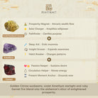 FuAttract Sunfire Trinity – Triple Strand Golden Rutilated Quartz, Amethyst & Garnet Pixiu Bracelet - image 7