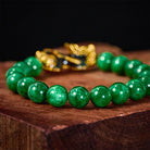 FuAttract Harmony of Fortune Bracelet –  Cyan Jade With FengShui Pixiu - image 3