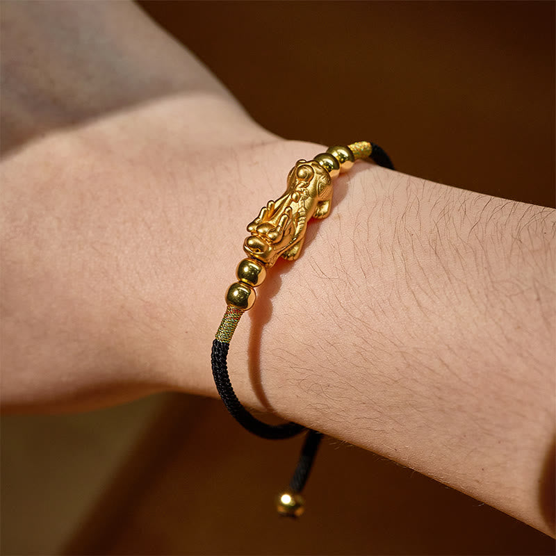 FuAttract Destiny Braider - Silver Pixiu Adjustable Handwoven Red String Bracelet - image 16