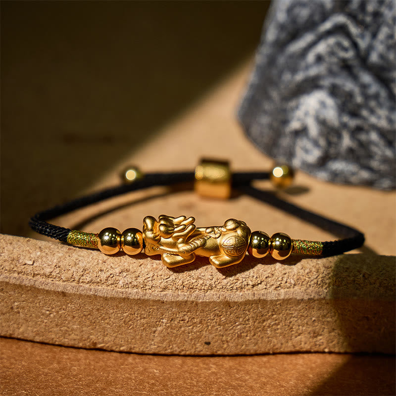 FuAttract Destiny Braider - Silver Pixiu Adjustable Handwoven Red String Bracelet - image 15