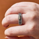 FuAttract Abundance Generator - Adjustable Silver Pixiu Om Mani Mantra Ring - image 4