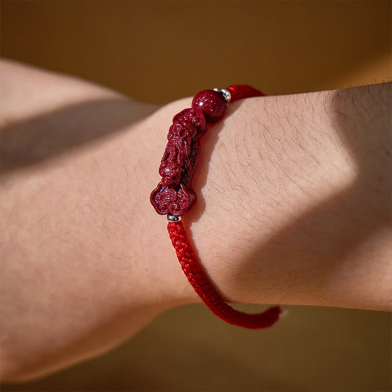 Fuattract Protective Power – Handcrafted Cinnabar Pixiu Braided Bracelet - image 17