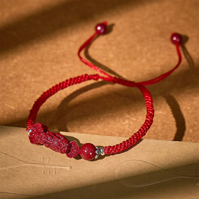 Fuattract Protective Power – Handcrafted Cinnabar Pixiu Braided Bracelet - image 13