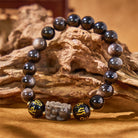 FuAttract Focused Fortune - Silver Obsidian Wealth Protection Bracelet - image 1