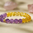 FuAttract Bright Fortune - Natural Citrine Amethyst Pixiu Abundance Bracelet - image 2