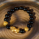 FuAttract Prosperity Lock - Black Obsidian Pixiu Wealth Bracelet - image 2