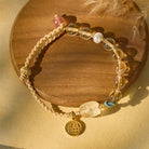 FuAttract Everyday Blessing- Citrine Pixiu Beaded Bracelet with Fu Charm - image 1