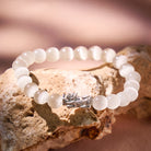 FuAttract Luck, Protection & Elegant Energy - Cat's Eye Silver Pixiu Bracelet - image 1