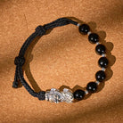 FuAttract Strength & Protection – Obsidian with 999 Sterling Silver Pixiu Woven Bracelet - image 2