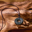 FuAttract Healing Harvest - Natural Serpentine Pixiu Peace Buckle Protection Necklace Pendant - image 2