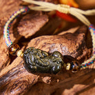 FuAttract Obsidian Armor - PiXiu Charm Protection String Bracelet - Golden Obsidian - image 0