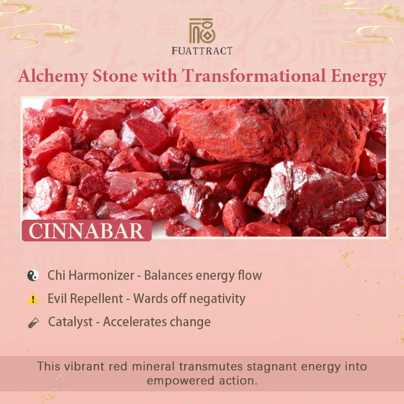 FuAttract Vermilion Guardian - Natural Cinnabar Beads Pixiu Protection Bracelet - image 6