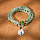 FuAttract Prosperity & Protection Bracelet – Jade + Garnet Pixiu Design - image 1