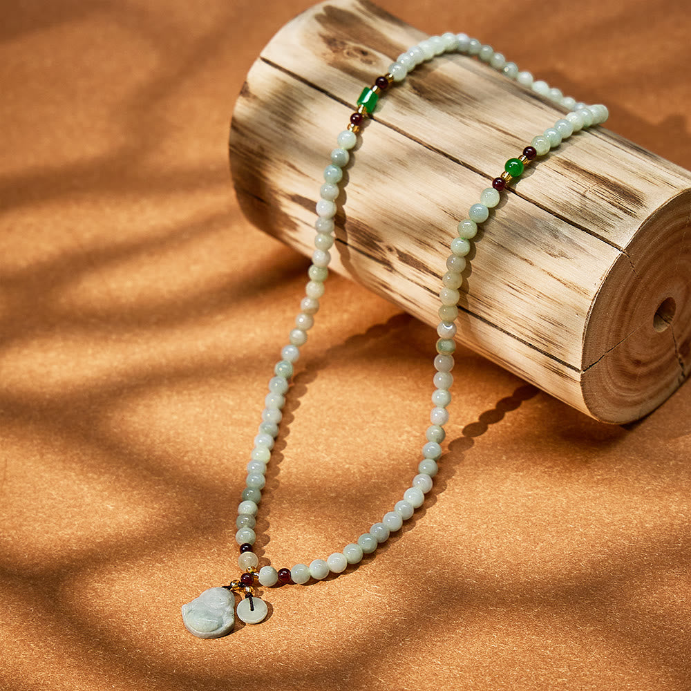 FuAttract Prosperity & Protection Bracelet – Jade + Garnet Pixiu Design - image 18