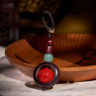FuAttract Protection & Harmony - Cinnabar Sandalwood Om Mani Padme Hum Pixiu Key Chain - image 9