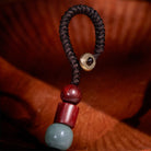 FuAttract Protection & Harmony - Cinnabar Sandalwood Om Mani Padme Hum Pixiu Key Chain - image 2