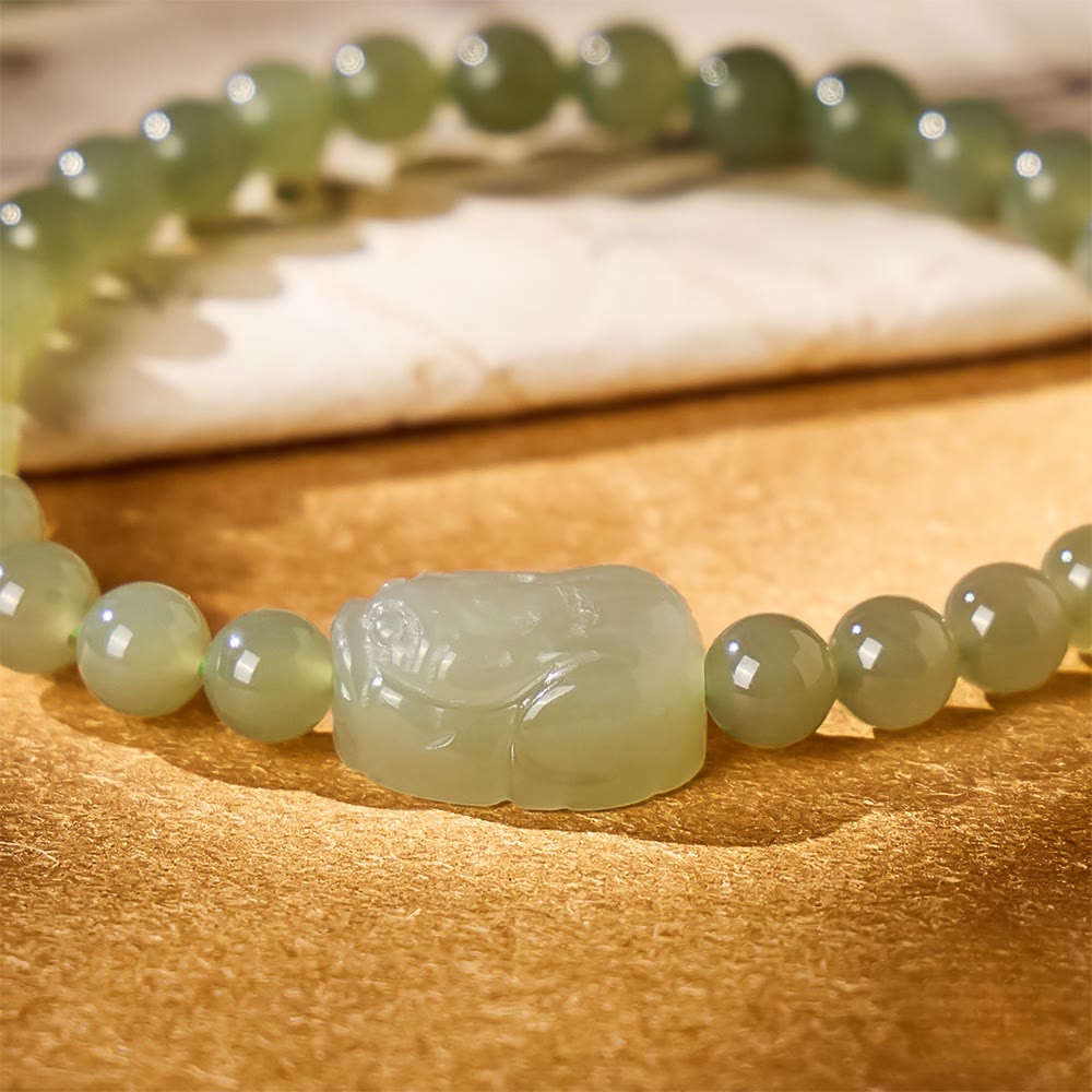 FuAttract Wealth & Energy Balance – Fortune Hetian Jade Pixiu Bracelet - image 9
