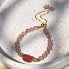 FuAttract Abundance & Healing Crystal Bracelet – Aquamarine, Strawberry Quartz & Pixiu - image 15