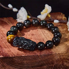 FuAttract Protection & Strength - Tiger Eye & Black Obsidian Pixiu Bracelet - image 9