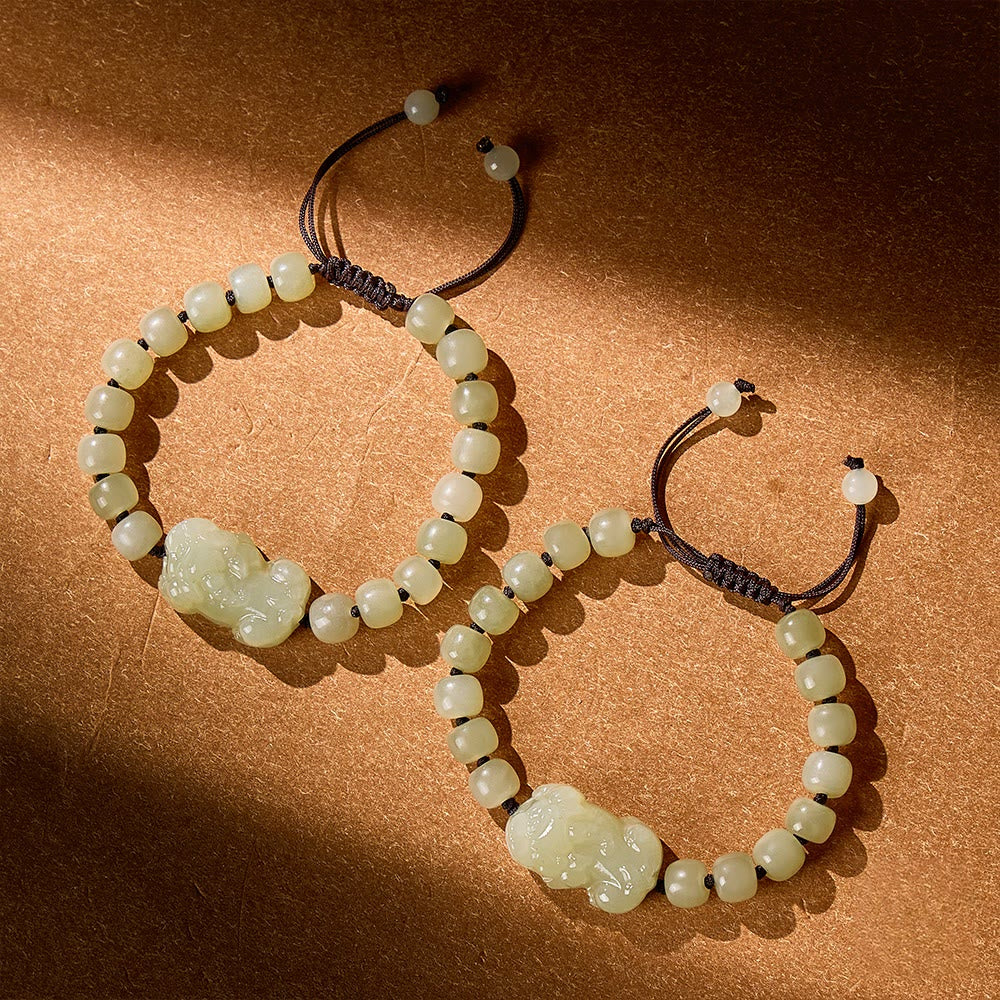 FuAttract Hetian Jade Pixiu Couple Bracelet for Protection, Luck & Prosperity - image 5