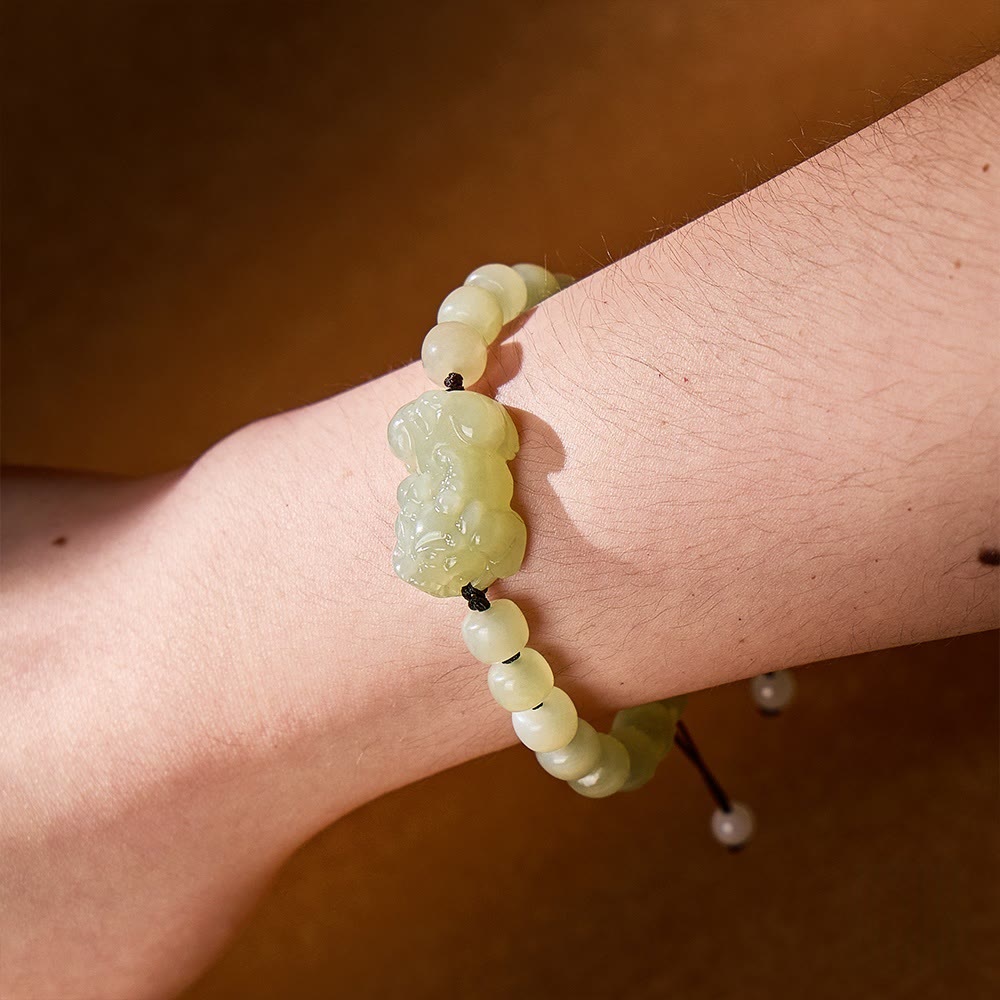 FuAttract Hetian Jade Pixiu Couple Bracelet for Protection, Luck & Prosperity - image 12