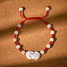 FuAttract Prosperity & Protection – Jadeite Pixiu Red String Bracelet - image 1