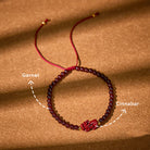 FuAttract Wealth Weaver - Natural Garnet Cinnabar Pixiu Hand-Knotted Bracelet - image 5