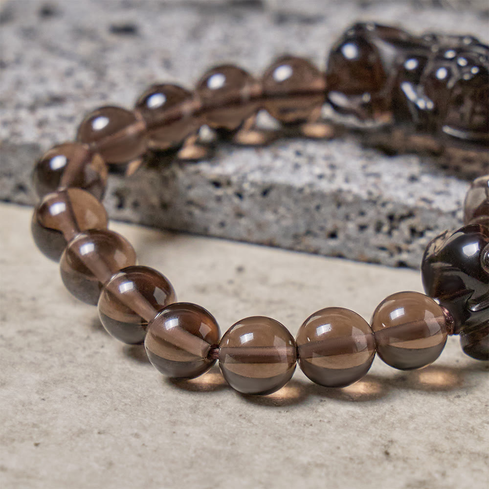 FuAttract Clarity Guard – Focus Fortune & Spiritual Protection Ice Obsidian & Tiger Eye Pixiu Bracelet - image 4
