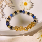 FuAttract Fortune Forge - Black Obsidian Lapis Lazuli Power Bracelet - image 2