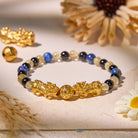 FuAttract Fortune Forge - Black Obsidian Lapis Lazuli Power Bracelet - 6mm - image 0