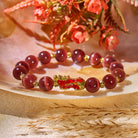 FuAttract Purple Mystic - Cat's Eye Thermochromic Pixiu Bracelet - Red - image 0