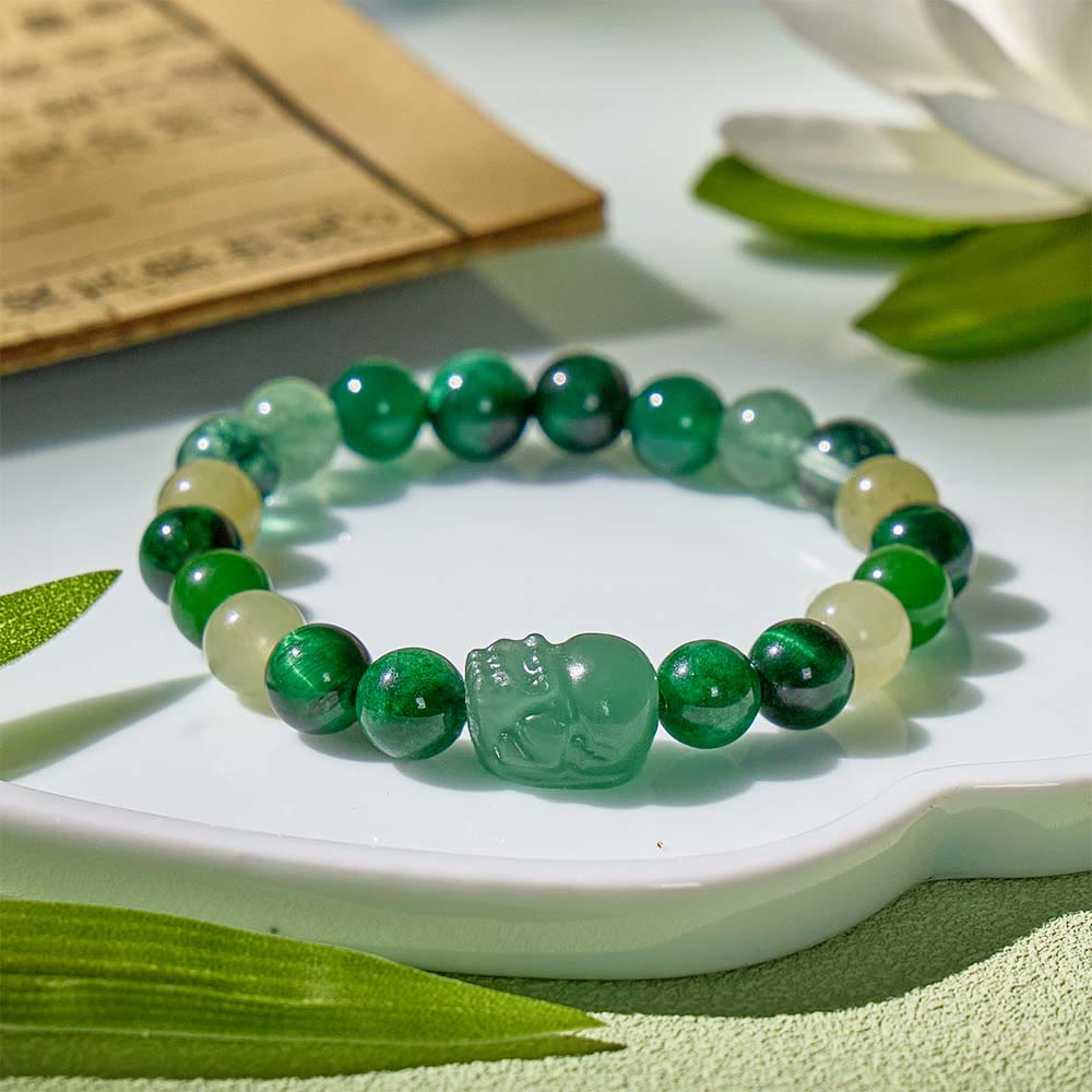 FuAttract Green Fortune - Natural Stone Bracelet for Growth & Prosperity - image 2