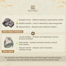 FuAttract Fortune Keeper - Faceted Silver Obsidian & Moss Agate Handwoven Cord Bracelet - image 7