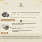 FuAttract Fortune Keeper - Faceted Silver Obsidian & Moss Agate Handwoven Cord Bracelet - image 14