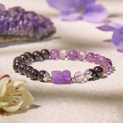 FuAttract Violet Ward - Natural Amethyst Obsidian Protection Bracelet - image 2