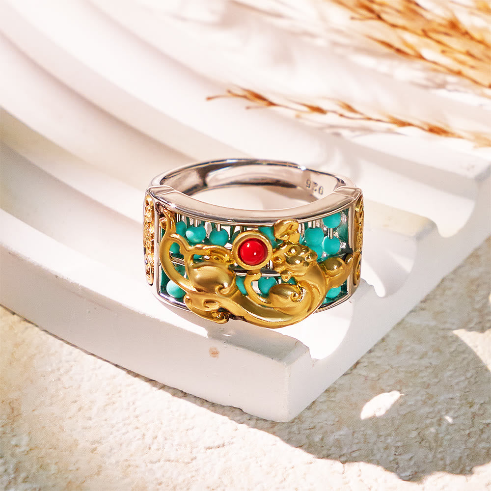 FuAttract Fortune Keeper – Fortune Pixiu Abacus Ring - Adjustable - image 0
