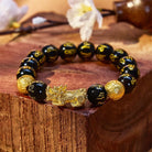 FuAttract Abundance & Protection – Black Onyx Om Mani Padme Hum Beads Pixiu Bracelet - 12mm - image 12
