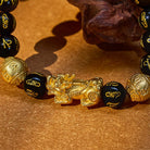 FuAttract Abundance & Protection – Black Onyx Om Mani Padme Hum Beads Pixiu Bracelet - image 5