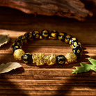 FuAttract Abundance & Protection – Black Onyx Om Mani Padme Hum Beads Pixiu Bracelet - 12mm - image 11