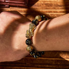 FuAttract Abundance & Protection – Black Onyx Om Mani Padme Hum Beads Pixiu Bracelet - image 13