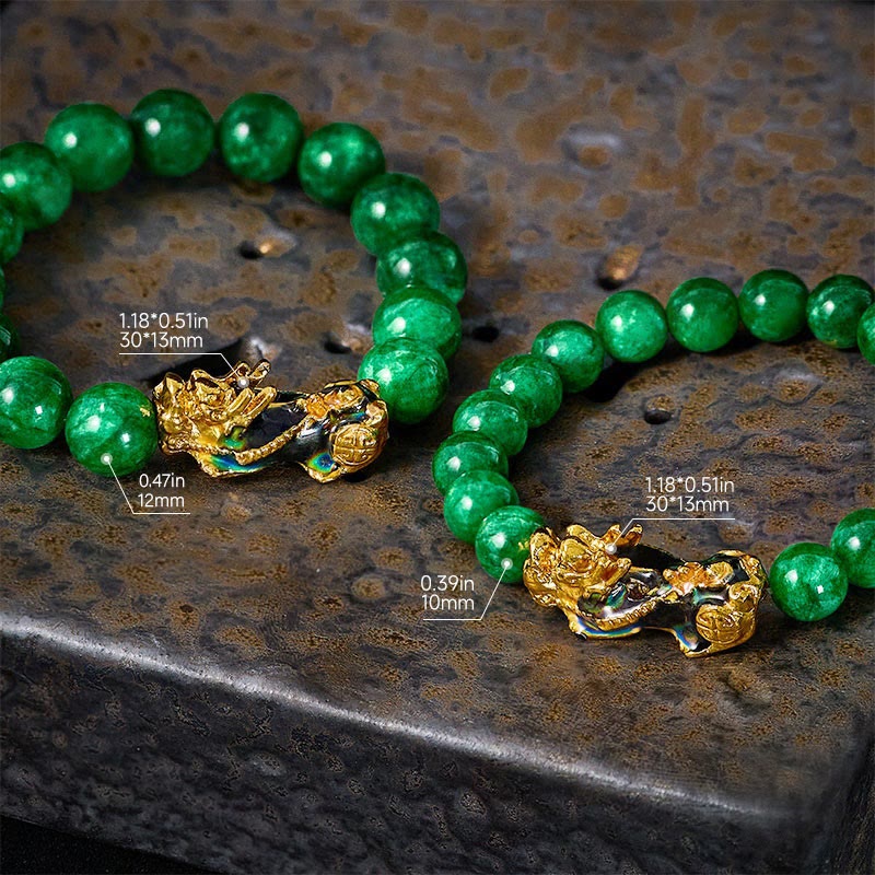 FuAttract Harmony of Fortune Bracelet – Cyan Jade With FengShui Pixiu - image 5