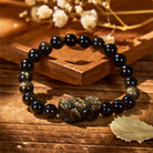 FuAttract Golden Aura Accelerator - Premium Gold Sheen Obsidian Pixiu Bracelet - 8mm - image 0