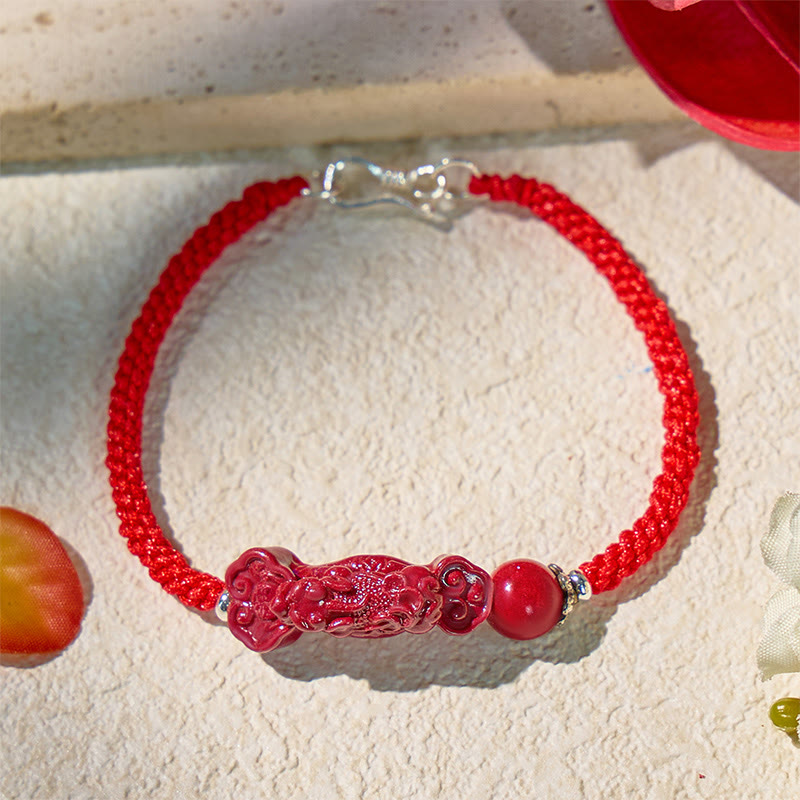 FuAttract Protective Power – Handcrafted Cinnabar Pixiu Braided Bracelet - image 19