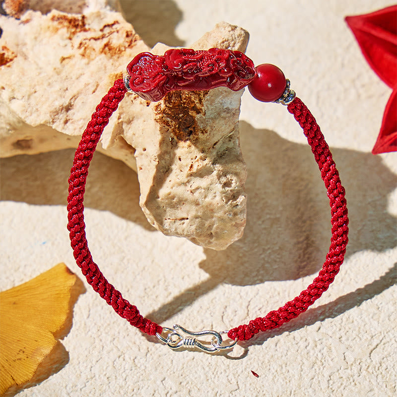 FuAttract Protective Power – Handcrafted Cinnabar Pixiu Braided Bracelet - image 15