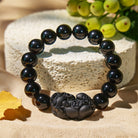 FuAttract Aegis of Shadows - Premium Black Obsidian Pixiu Protection Bracelet - 12mm - image 10