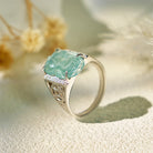 FuAttract Eternal Guardian -  Ice Jade Pixiu Adjustable Sterling Silver Ring - Large Pi Xiu - image 8